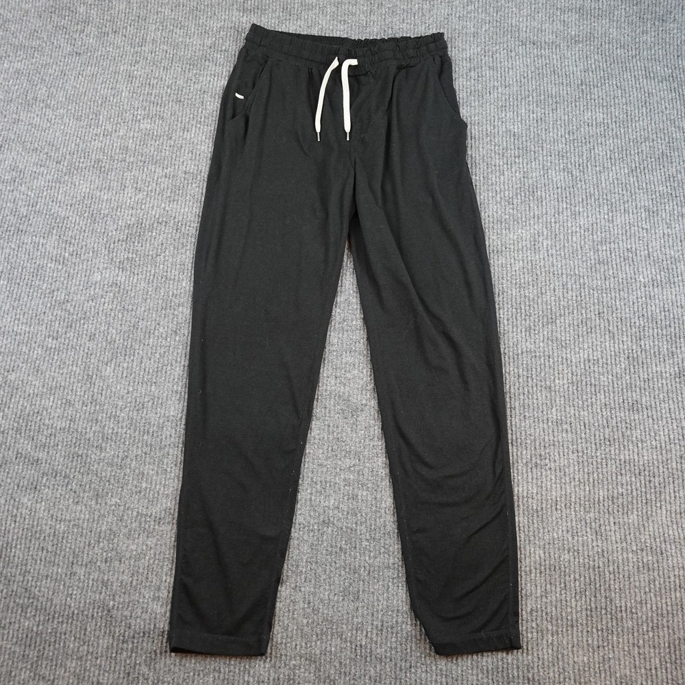 Vuori Ponto Performance Pants Mens Large Black Jogger Elastic Waist V418